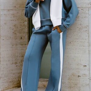 Women's Blue YPB neoknit track suit